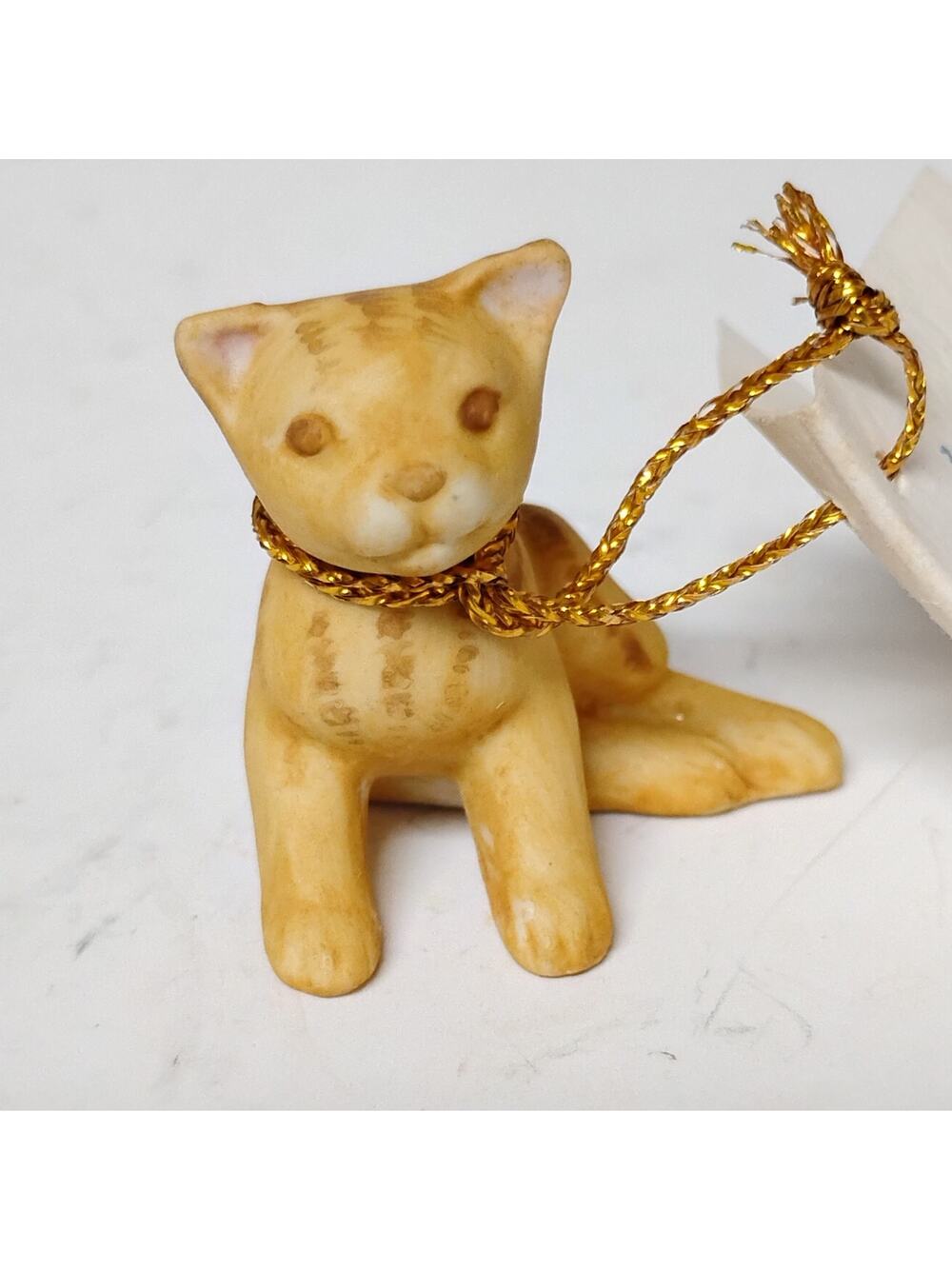 1979🐈 Holly Hobbie Orange Tabby Cat Casandra Porcelain Figurine Miniature🐱 VTG